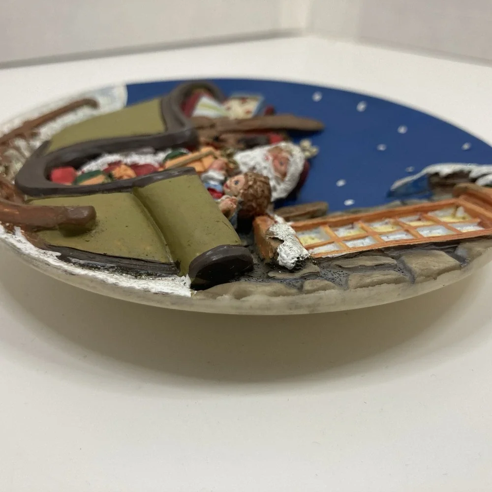 Vintage Christmas Decor Plate 